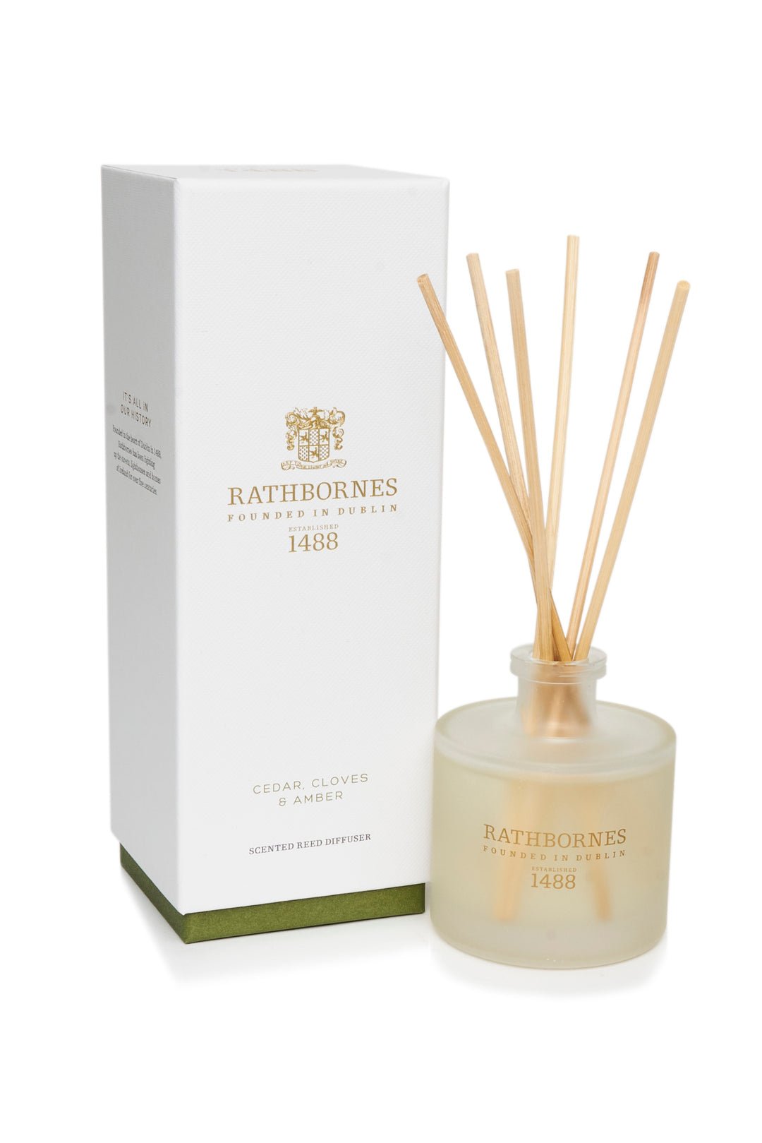 Rathbornes Cedar Cloves and Amber oil-based reed diffuser 200ml