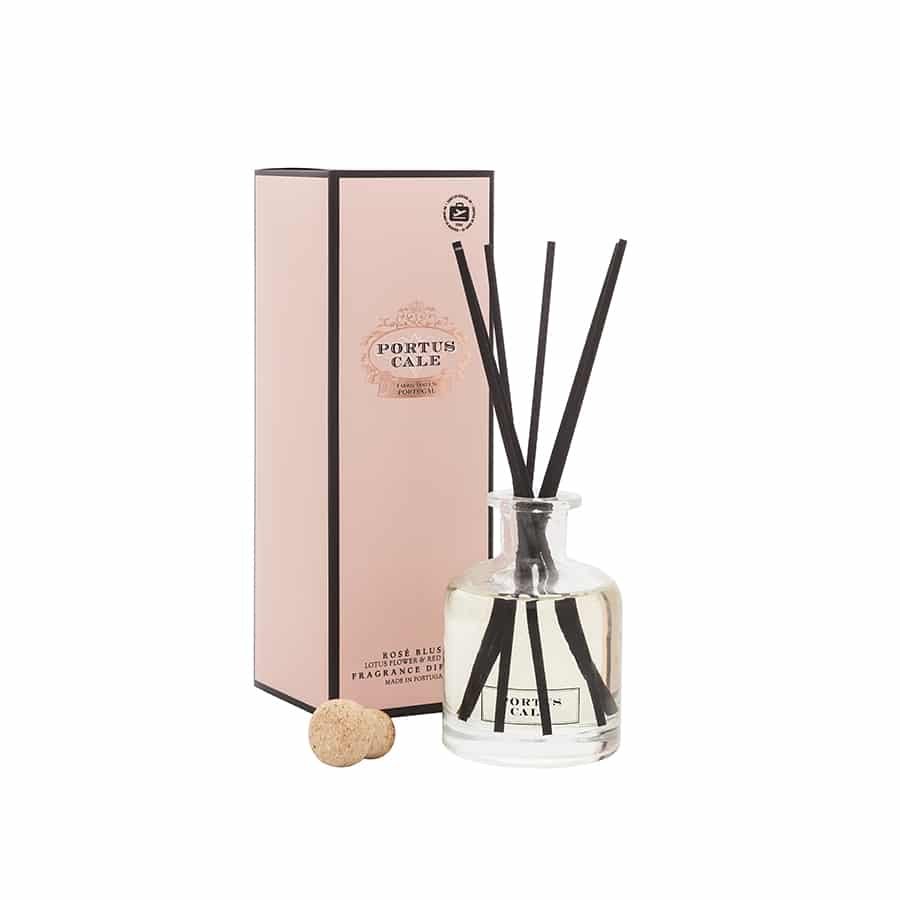 Portus Cale Rose Blush Reed Diffuser | 100ml | Lotus Flower & Red Fruits