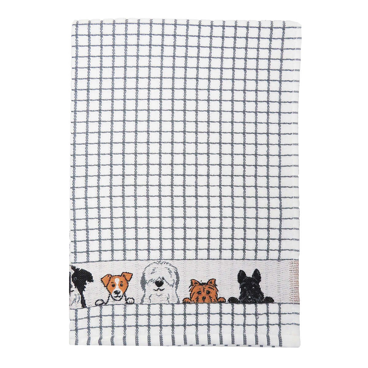 Samuel Lamont Poli-Dri Jacquard Cotton Kitchen Tea Towel | Set of 2 | Dogs