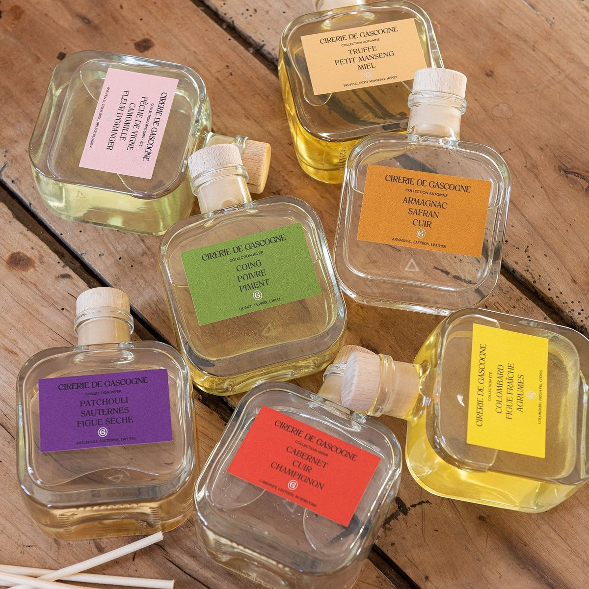 Cirerie de Gascogne Reed Diffuser - Cardamome, Coco, Orange, Scents - Long Lasting Fragrance 200ml