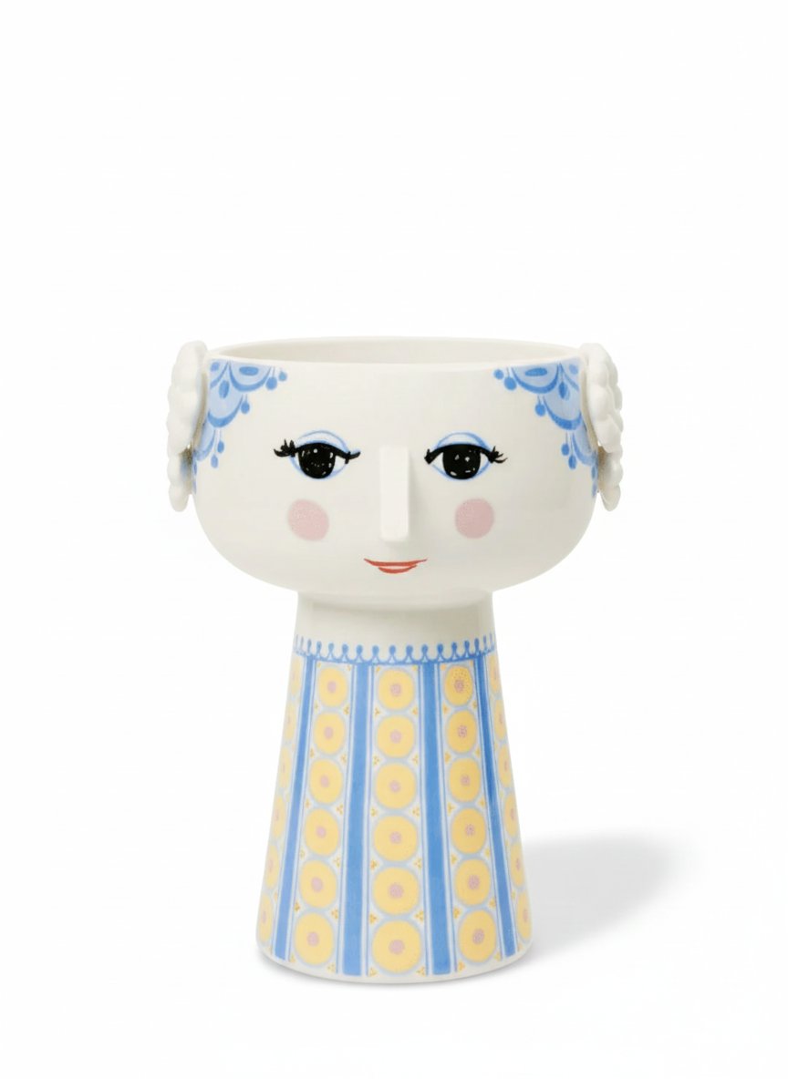 Blue Eva Porcelain Vase Wiinblad Artistic Home Decor