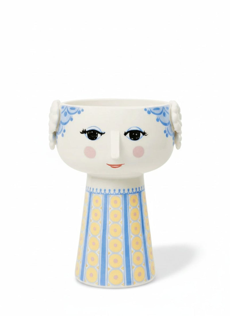 Blue Eva Porcelain Vase Wiinblad Artistic Home Decor