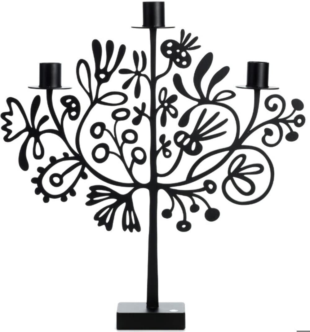 Bengt & Lotta Black Lace Candle Holder - Thumbnail 3