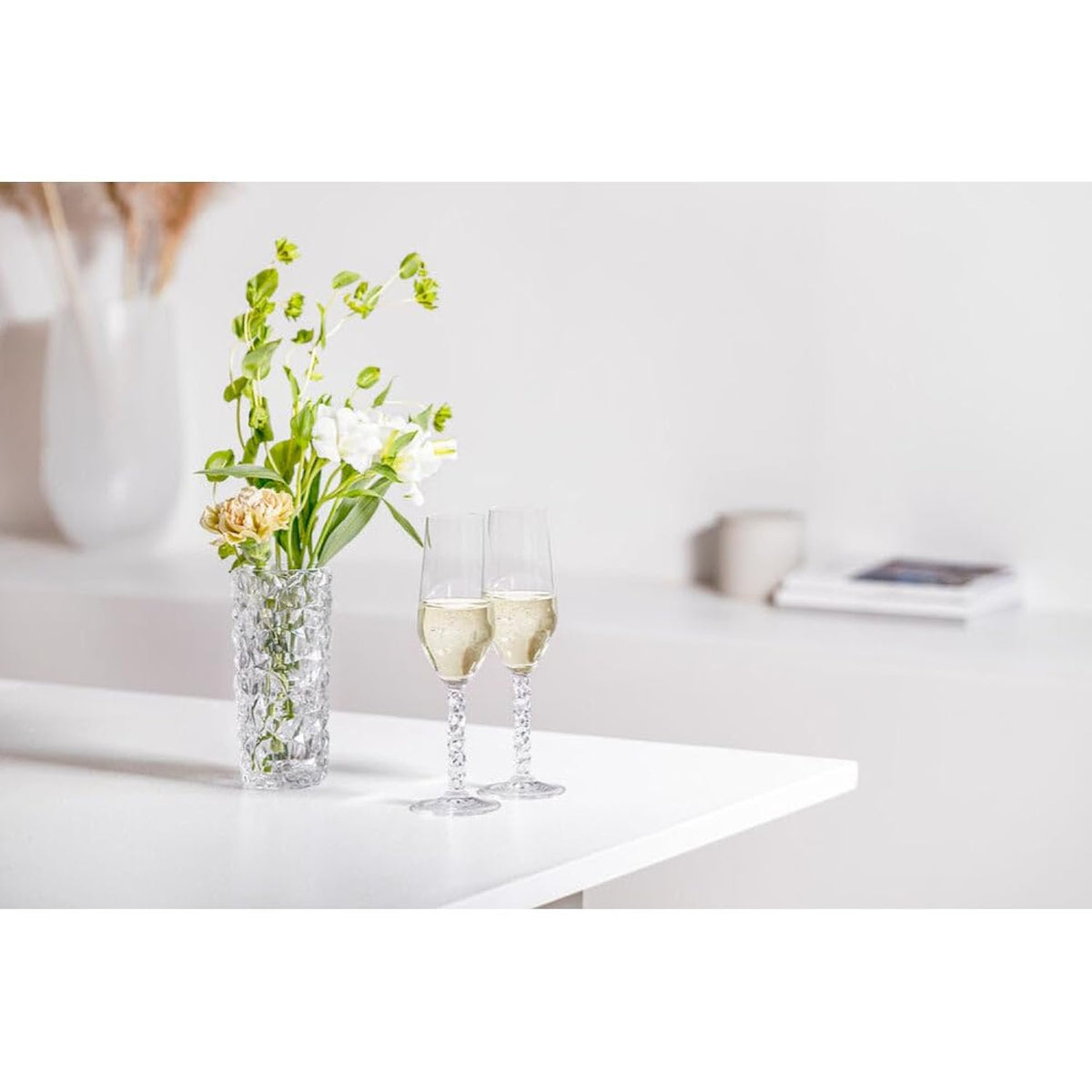 Orrefors Carat Crystal Champagne | 8oz | Set of 2