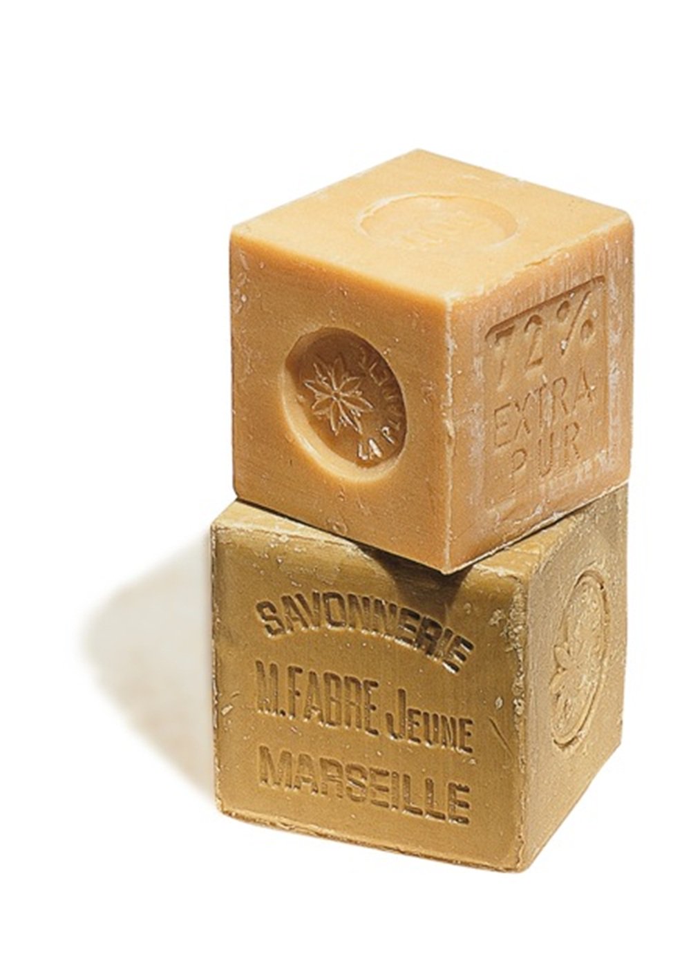 Marius Fabre Marseille Soap for the Laundry 400g (Set-2) , Palm Oil Free Vegetable Oil, Cube No-Packaging