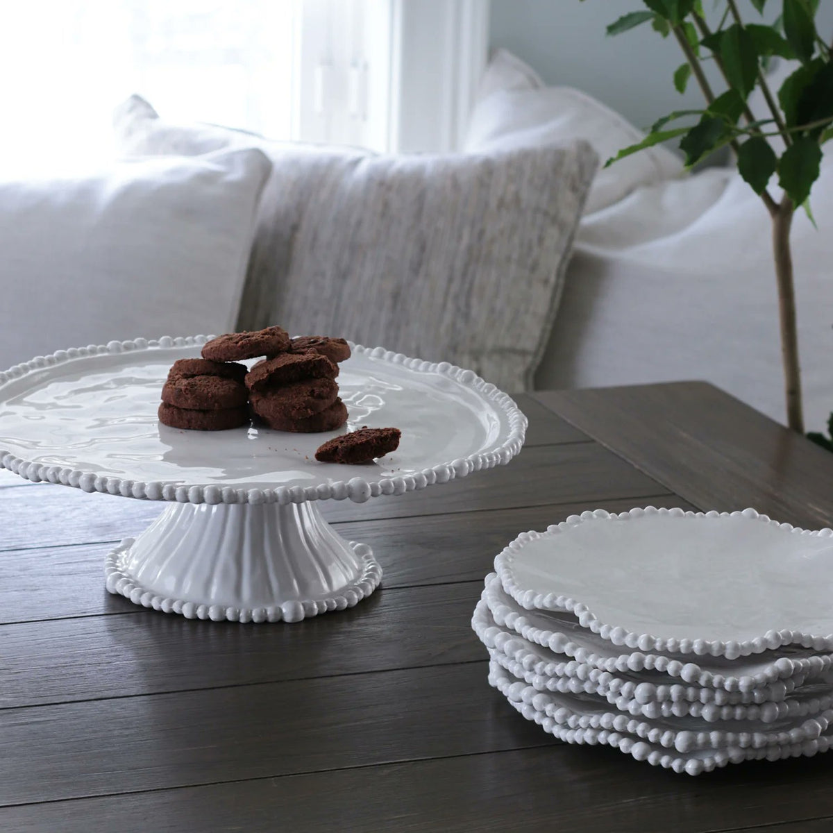 Beatriz Ball VIDA Alegria Salad Plate Set of 4 | White | 9"