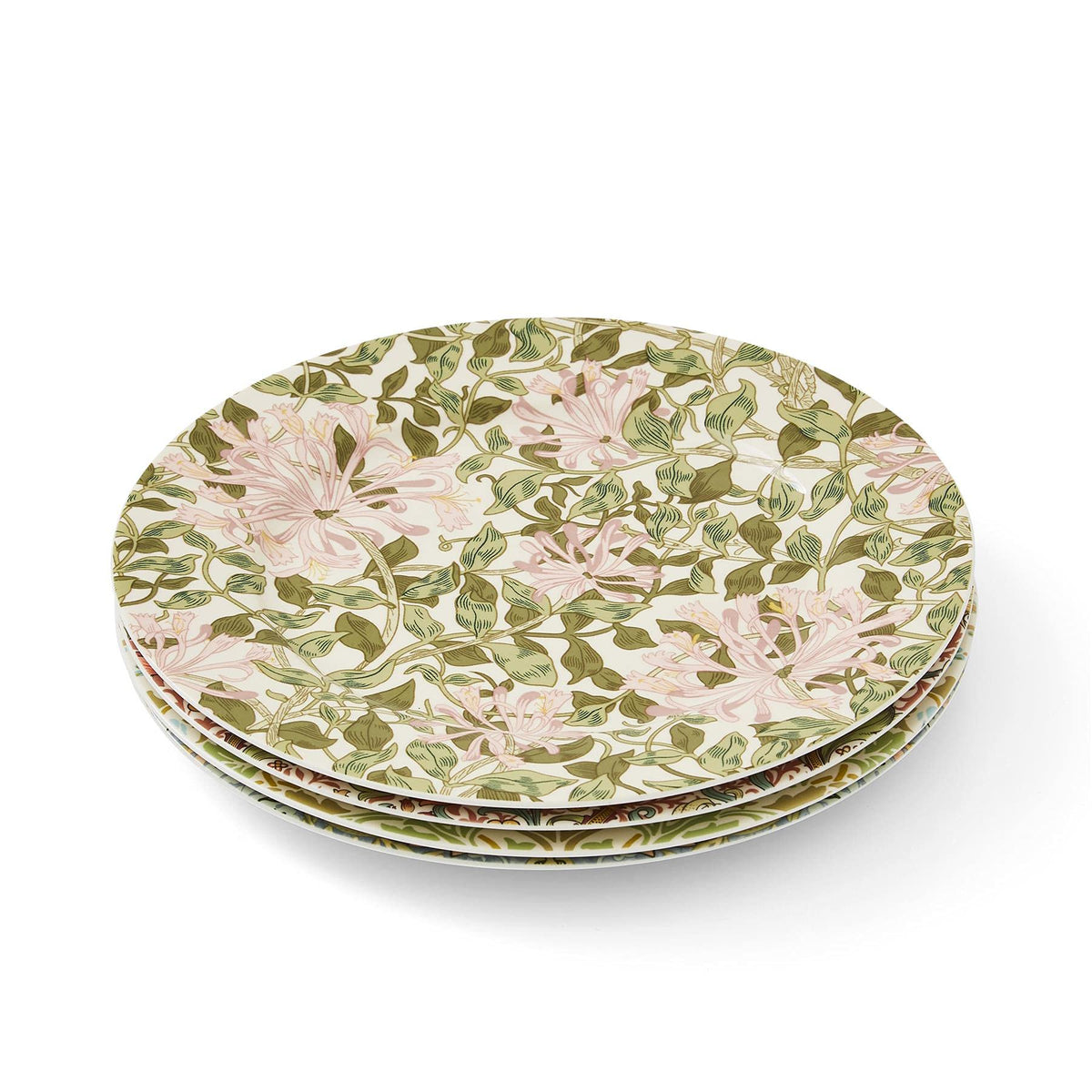 Morris & Co. Dessert Plates | Set of 4 | 8-Inch Round Plates for Dessert, Appetizers, and Dinner | Made of Fine Porcelain | Dishwasher and Microwave Safe