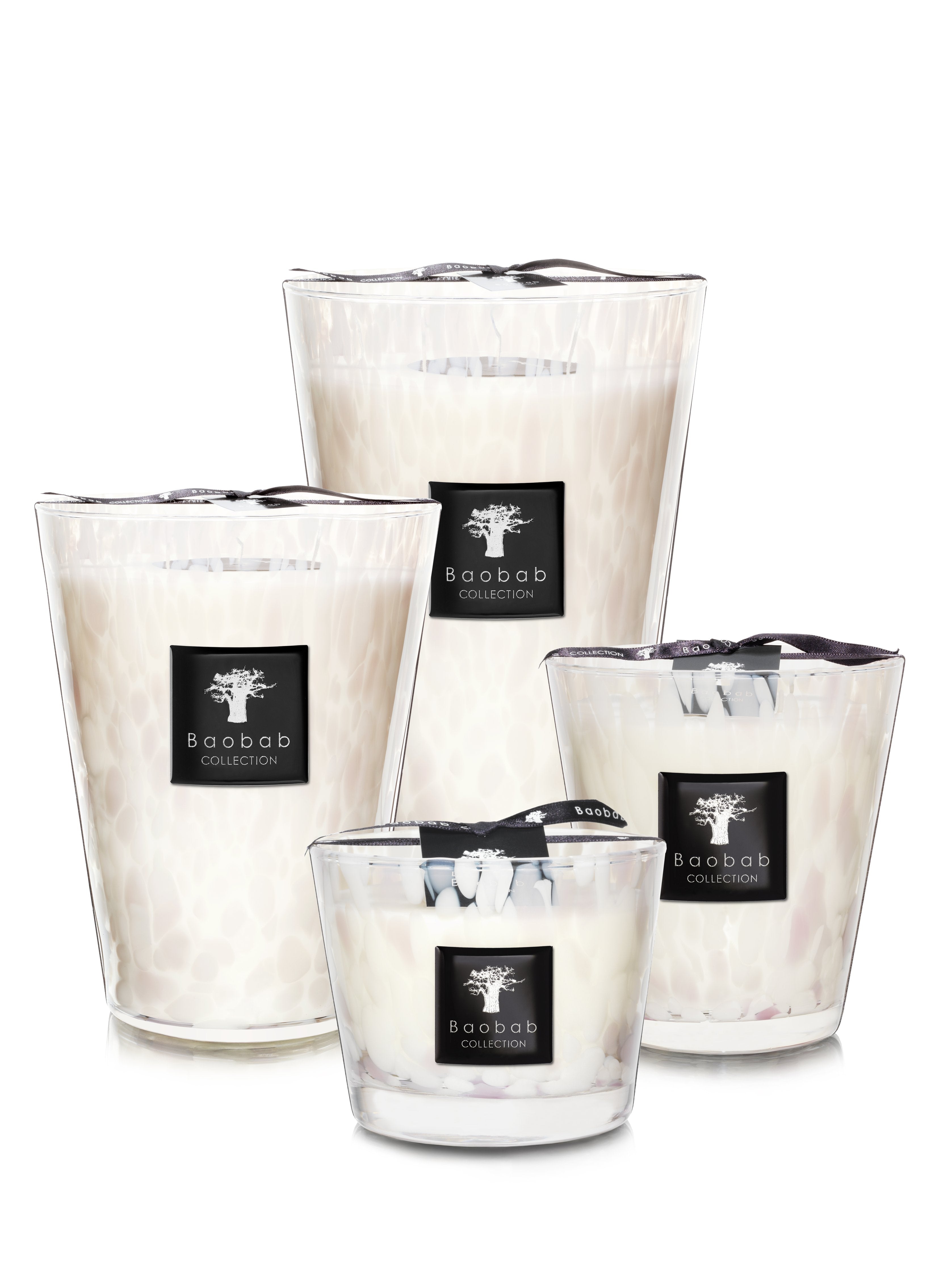 Baobab White Pearls Luxury Scented Candle | Floral Musk Notes
