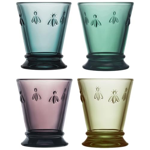 La Rochère Bee tumblers assorted colors set of 4