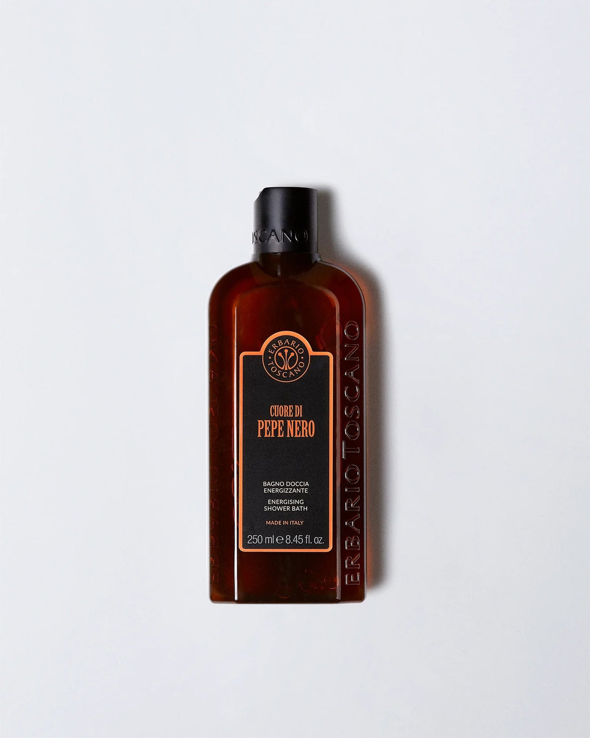 Cuore di Pepe Nero Energizing Shower Bath 250ml – Spicy Woody Italian Body Wash