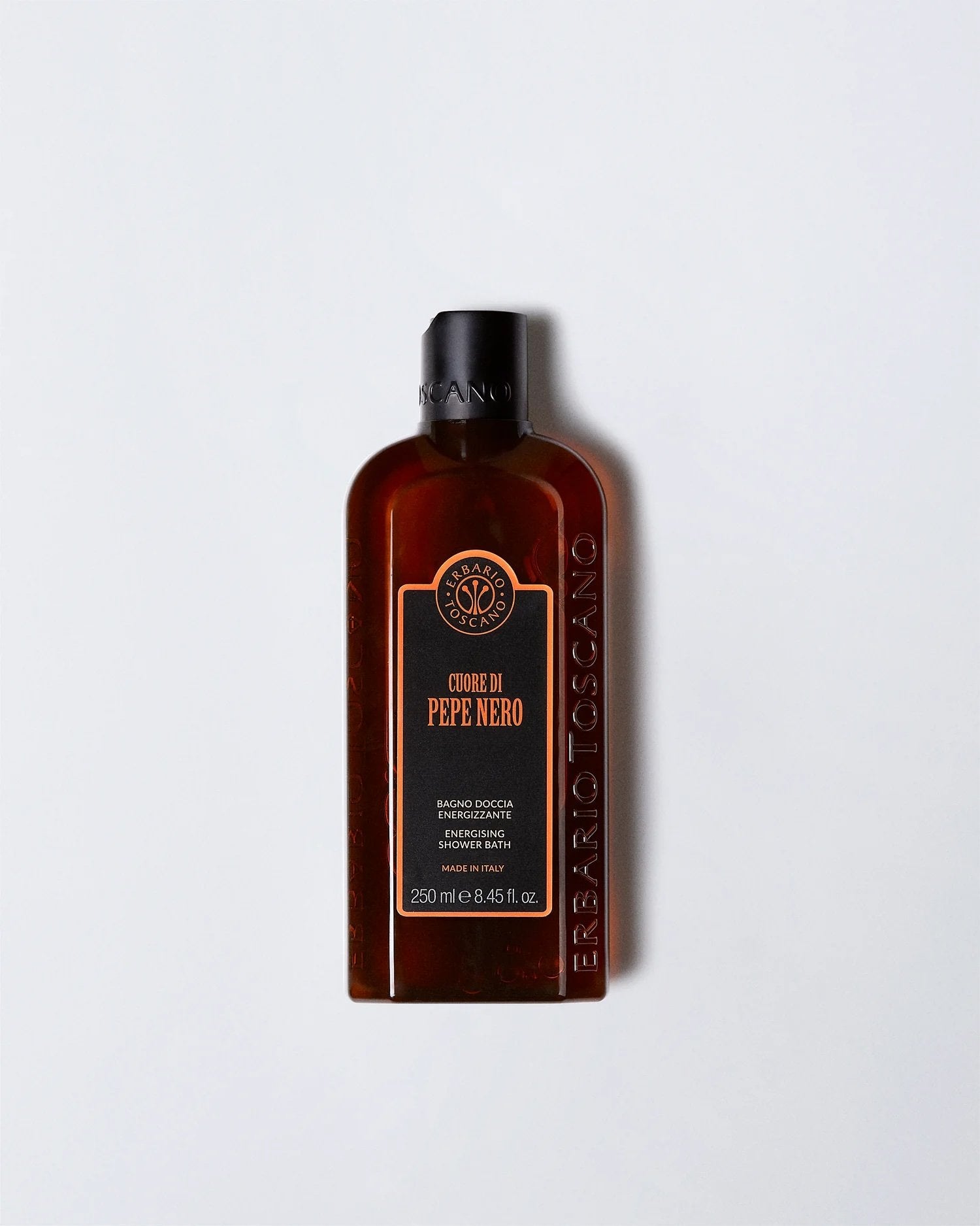 Cuore di Pepe Nero Energizing Shower Bath 250ml – Spicy Woody Italian Body Wash