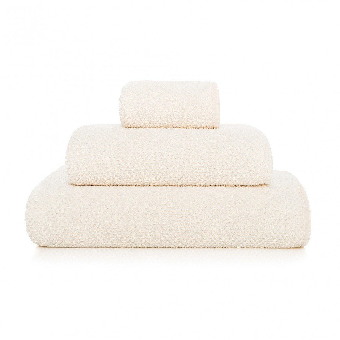 Graccioza Bee Waffle Towel Combed Cotton Collection | Natural