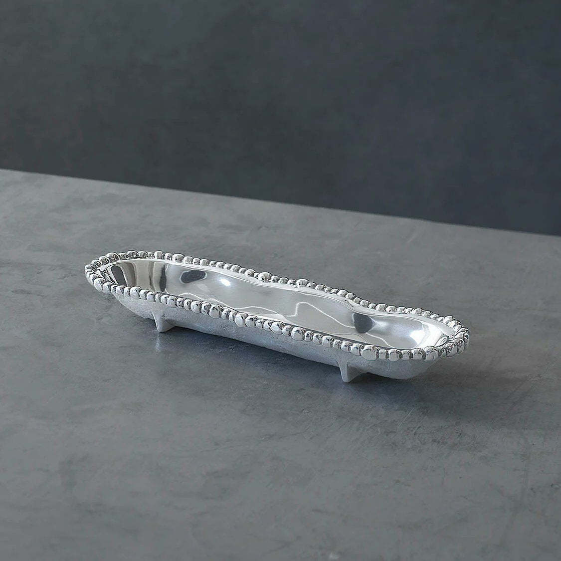 Beatriz Ball ORGANIC PEARL Cracker Tray | Aluminum Alloy | 12"
