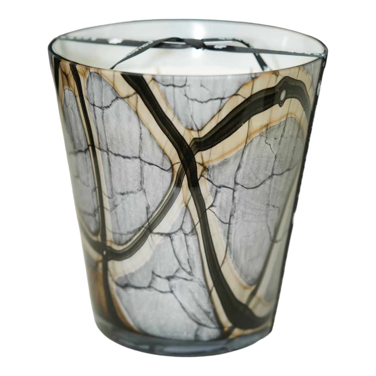 Baobab STONES MARBLE Luxury Scented Candle | Leather & Tuberose Scent (MAX16)