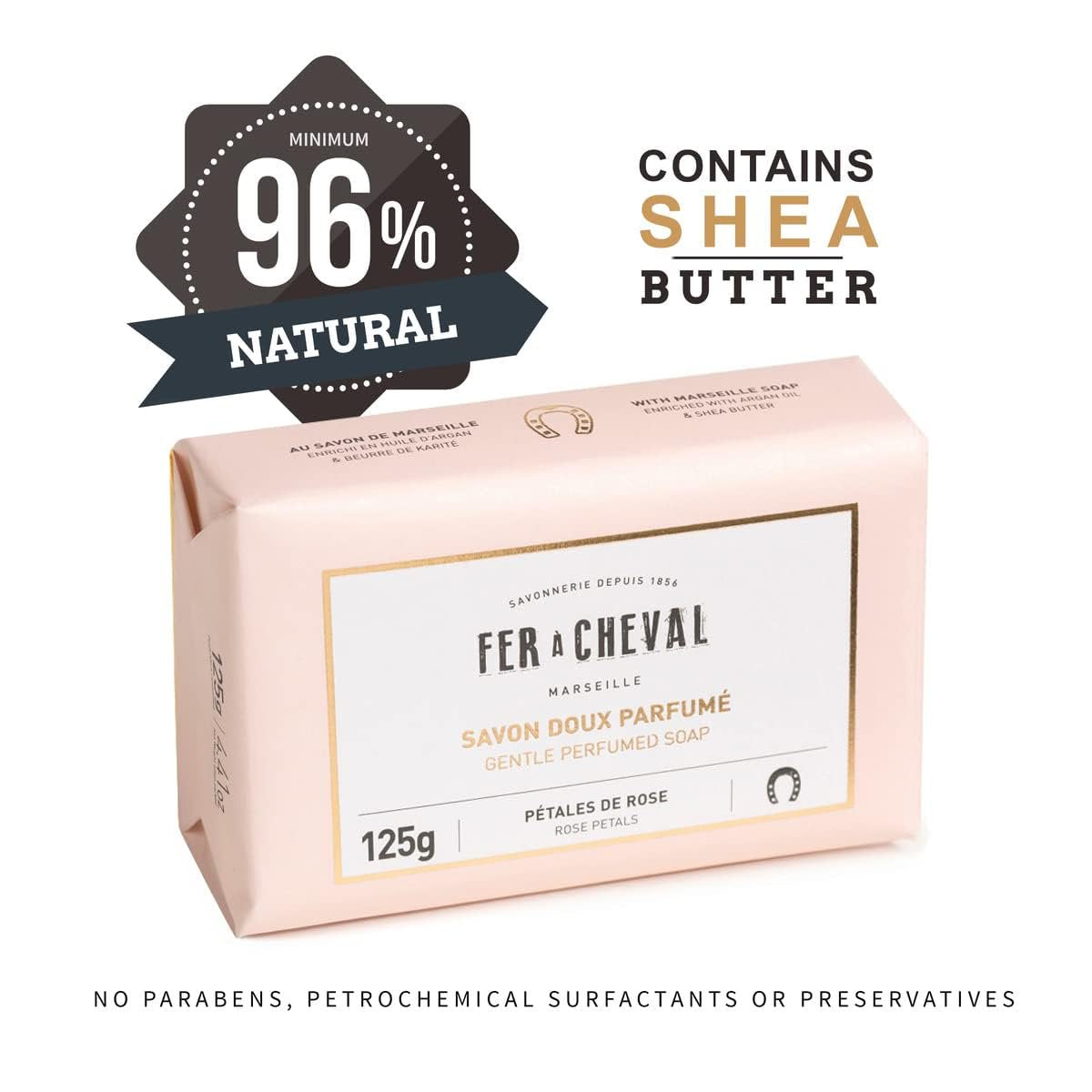 Fer à Cheval Marseille Soap Bar | Argan Oil & Shea Butter | Set of 2