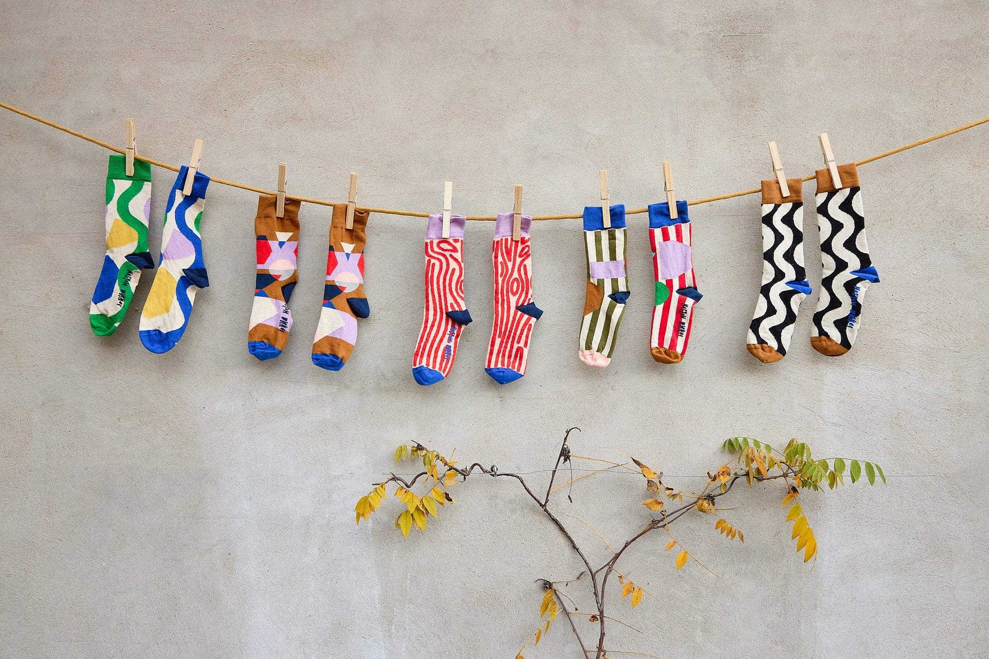 Donna Wilson Wiggle Organic Cotton Socks | Women's US 6–9