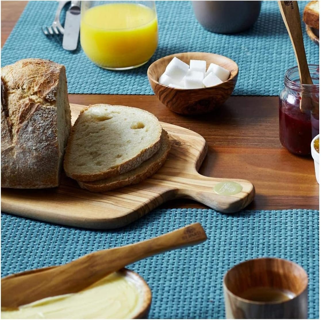 Bérard Racine Olive Wood Cheese & Serving Board with Handle France