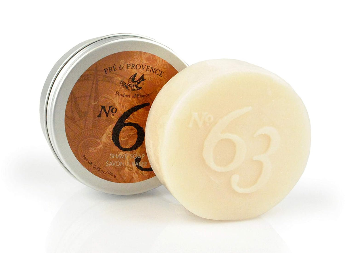 Pre de Provence Shave Soap lathered on skin