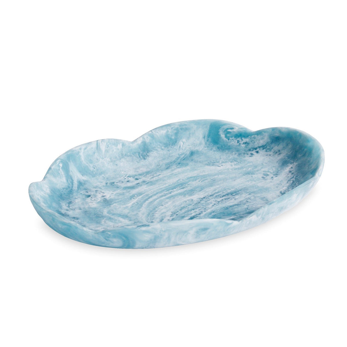 Beatriz Ball RESIN Amelia Mini Bowl 6" Aqua - Handcrafted BPA-Free Artisan Resin
