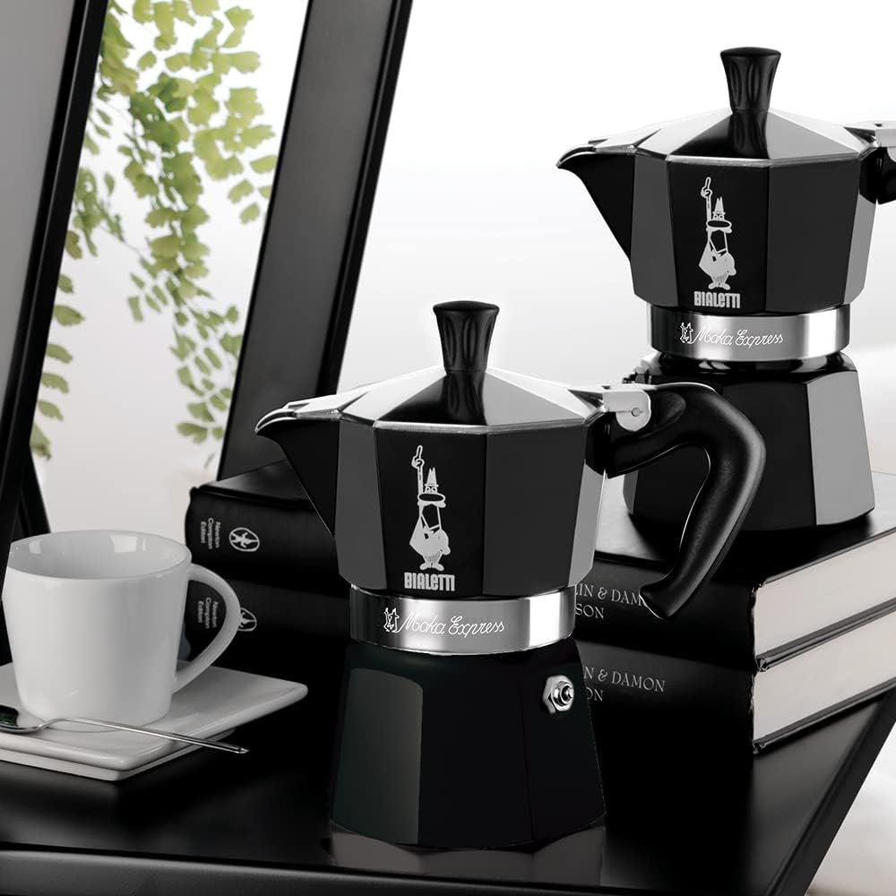 Bialetti Original Moka Express Espresso Coffee Maker – 6 Cups Black