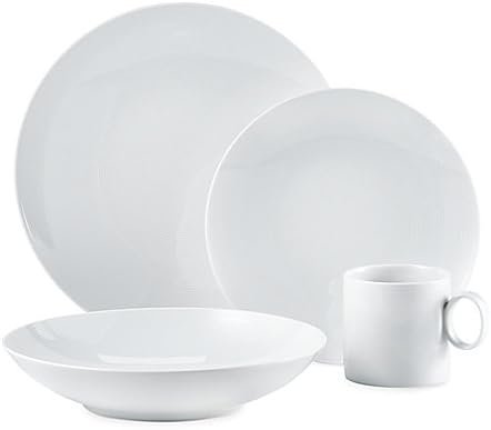 Rosenthal Thomas Loft White Porcelain Dinnerware Set | 4 Pieces | Service for 1