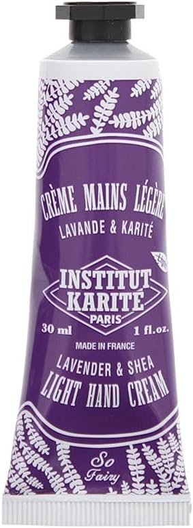 INSTITUT KARITE PARIS Lavender Light Shea Hand Cream So Fairy 30ml, Moisturizer Long Lasting Cream