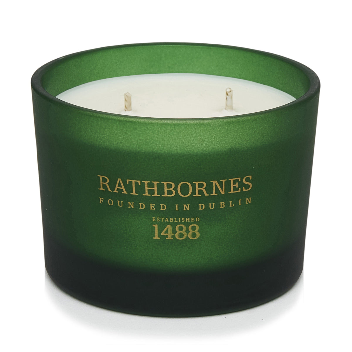 Irish heritage amber and musk candle by Rathbornes 1488