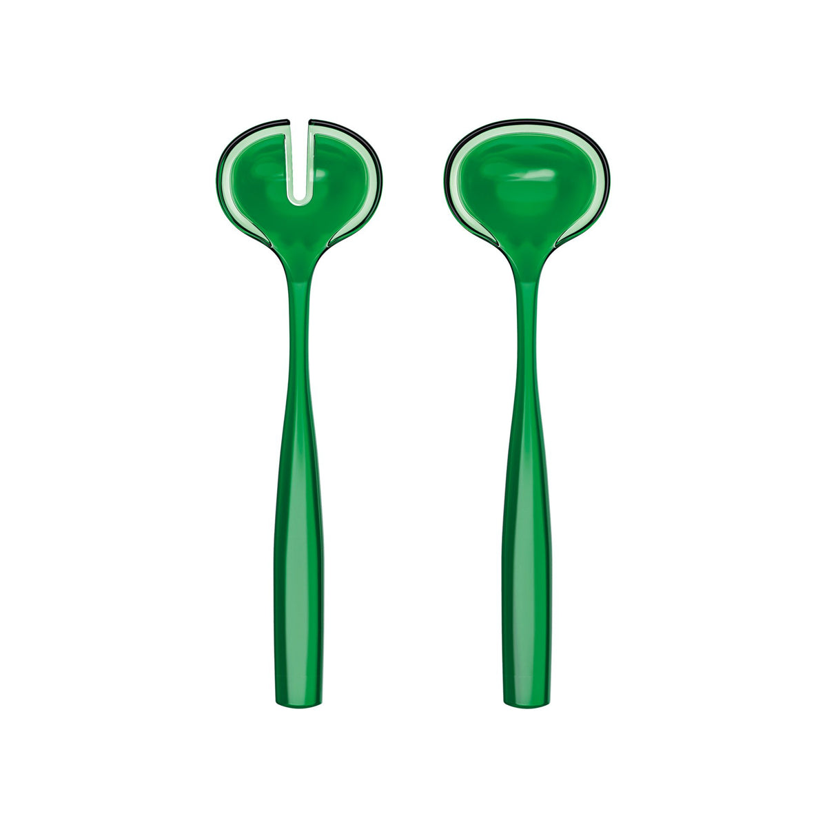 Guzzini Dolcevita Salad Servers | Emerald Green | Set of 2