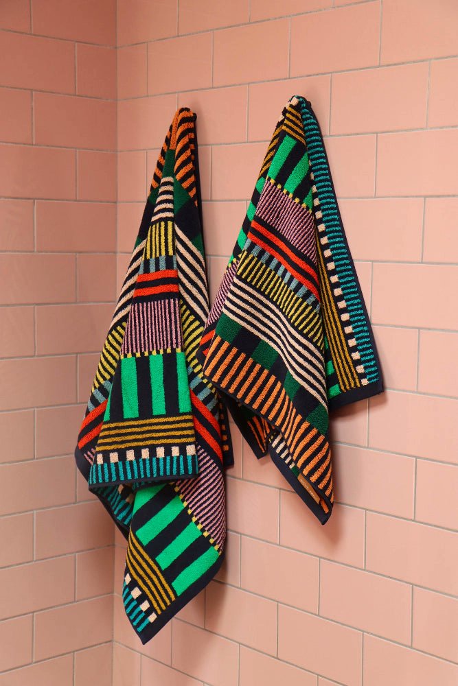 Donna Wilson Bold Stripe Cotton Towel | Bath, Beach & Gym