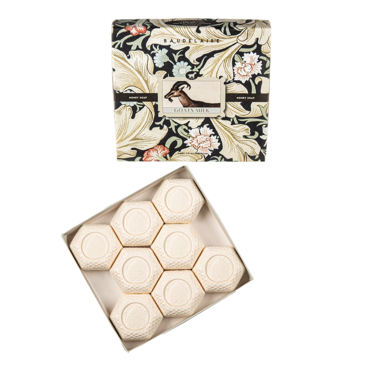 Baudelaire Goats Milk and Honey Bar Soap Gift Box Set of 8