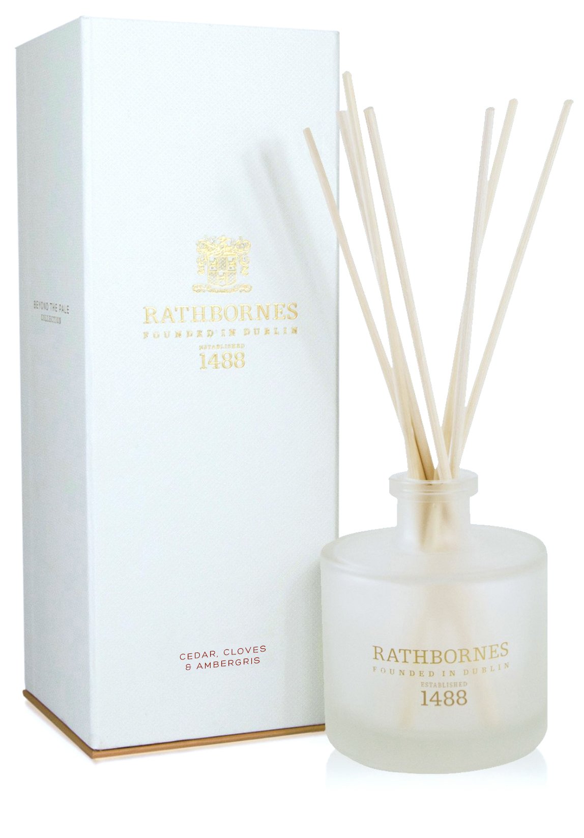 Rathbornes Reed Diffuser Set with Fragrances of Cedar, Cloves & Amber