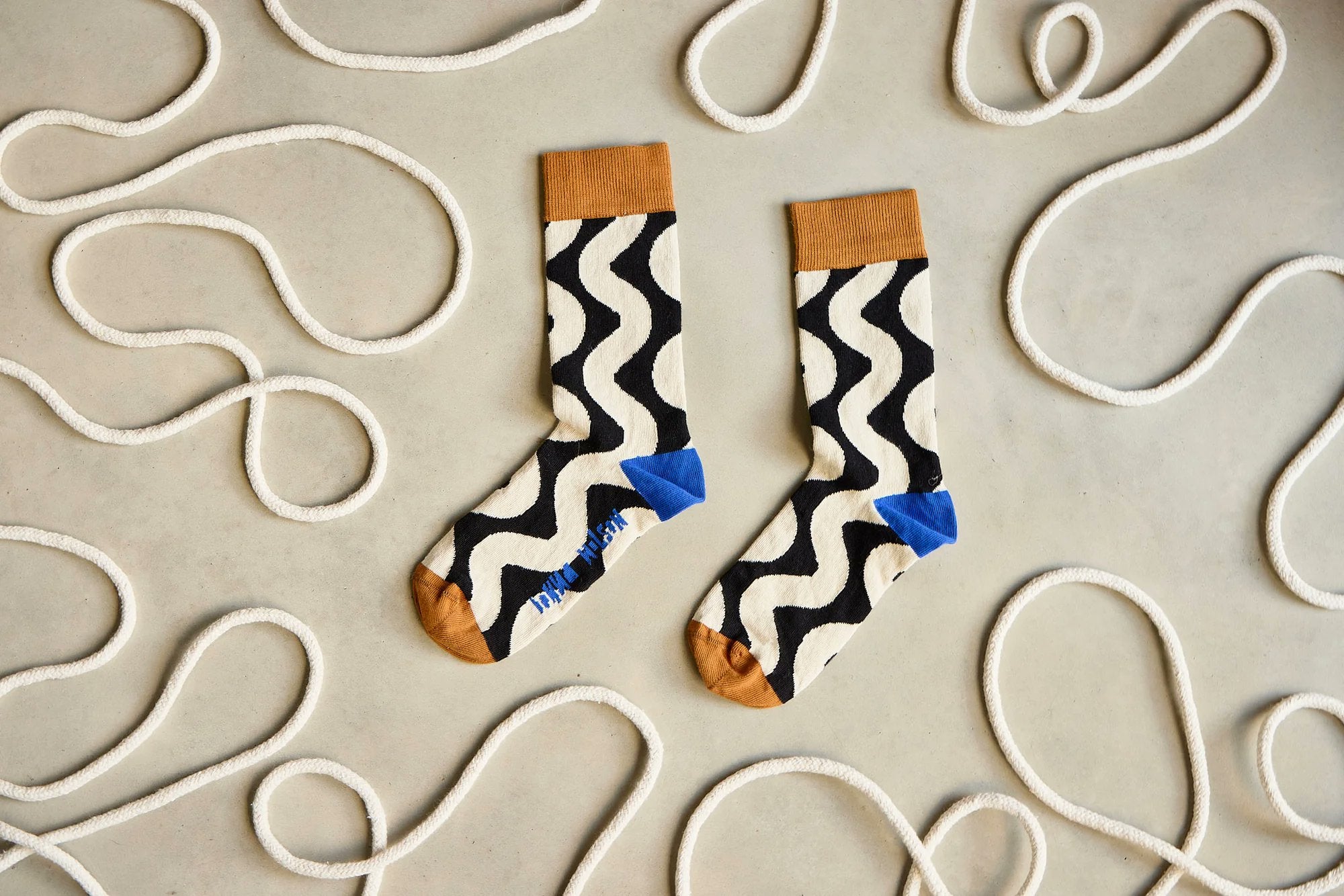 Donna Wilson Wiggle Socks | Bold Patterned Women's Socks | Fina Tavola