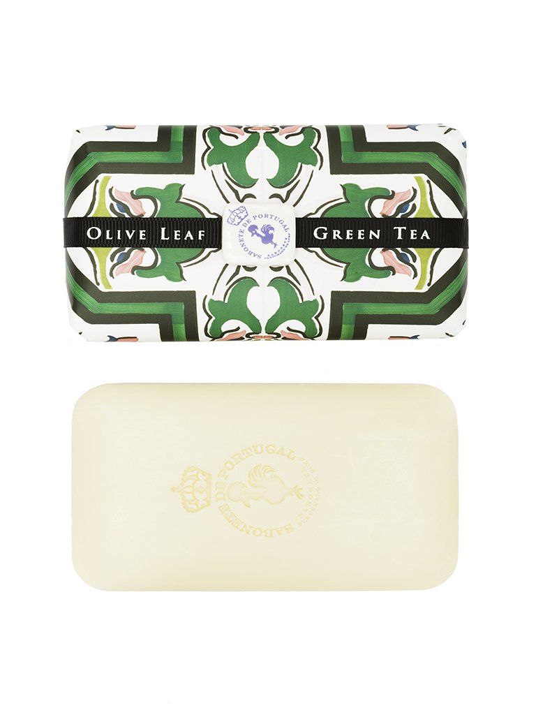 Castelbel Bar Soap Portuguese Tile Collection | Olive Leaf & Green Tea