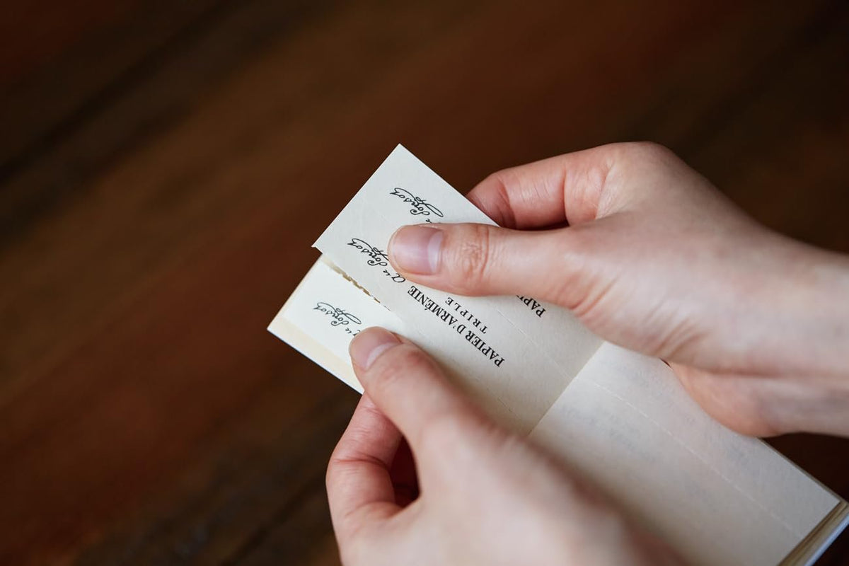 Papier d’Arménie Incense Paper Booklet | French Home Fragrance (12 Sheets)
