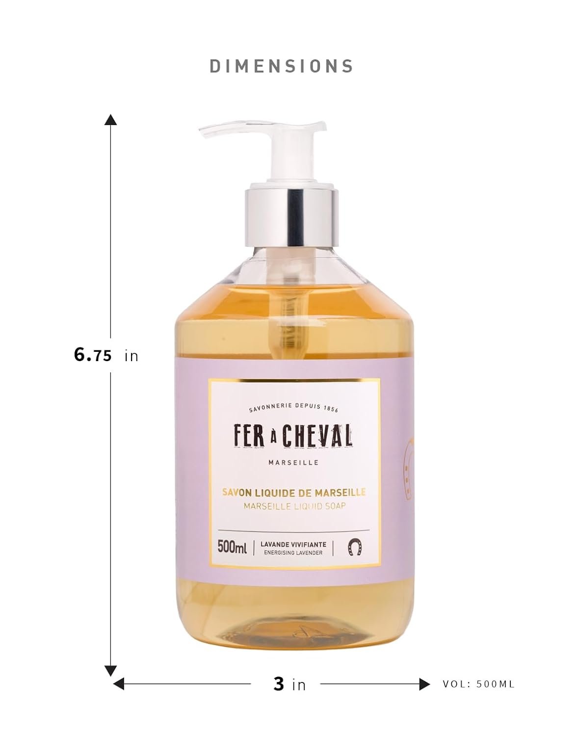 Fer a Cheval Marseille Liquid Soap Natural Vegetable Oil based | 500ml