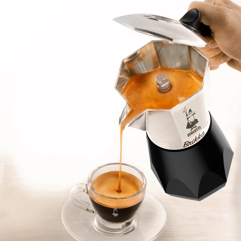 Bialetti Bricca 4-Cup Open-Fire Coffee Maker, Espresso Moka Express