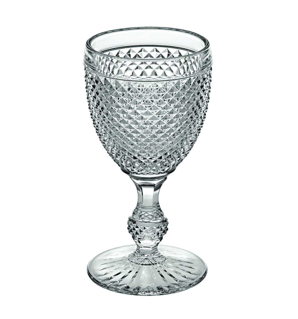 Vista Alegre Bicos Clear Water Goblets (9.5 oz) | Set of 4
