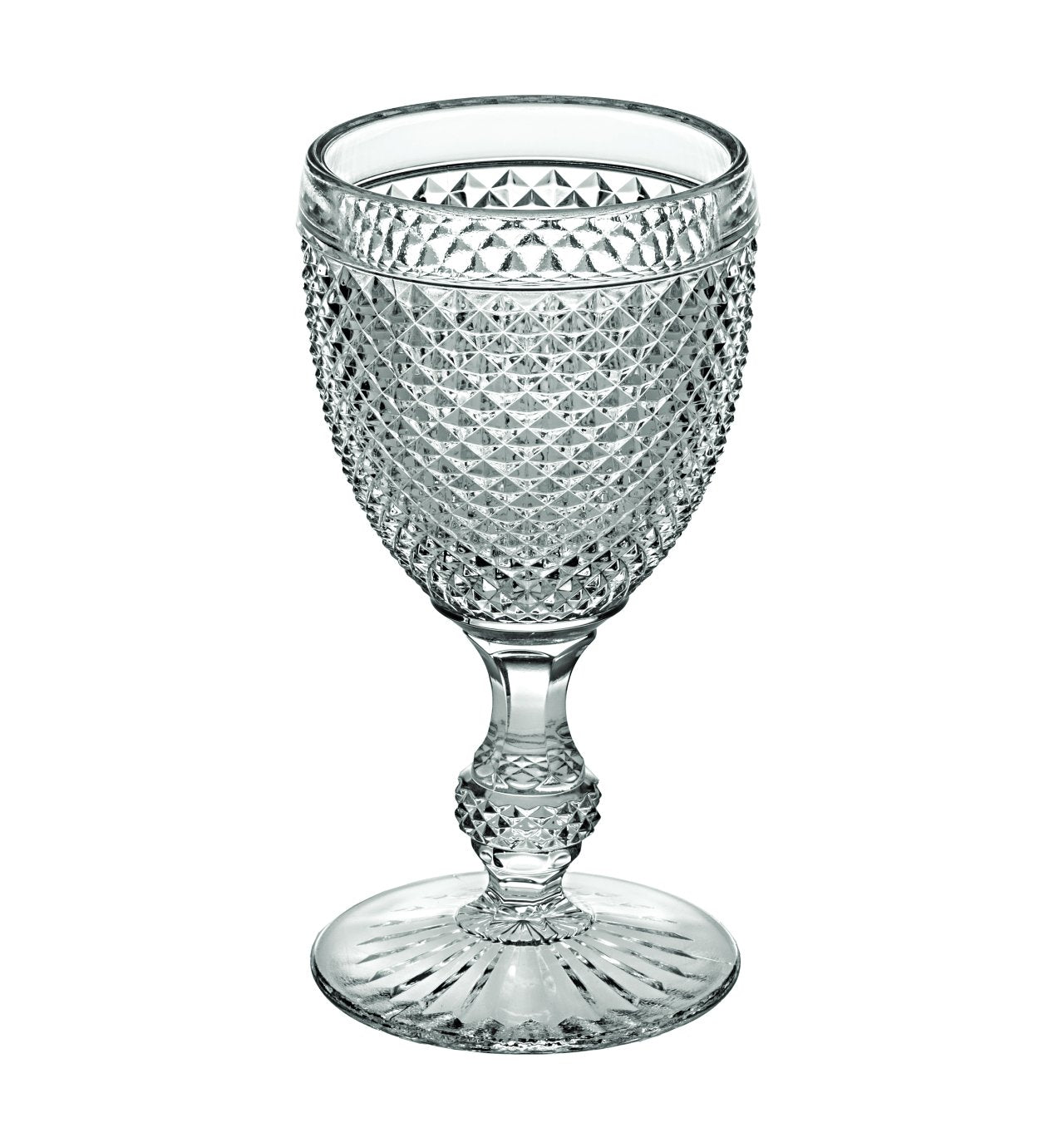 Vista Alegre Bicos Clear Water Goblets (9.5 oz) | Set of 4