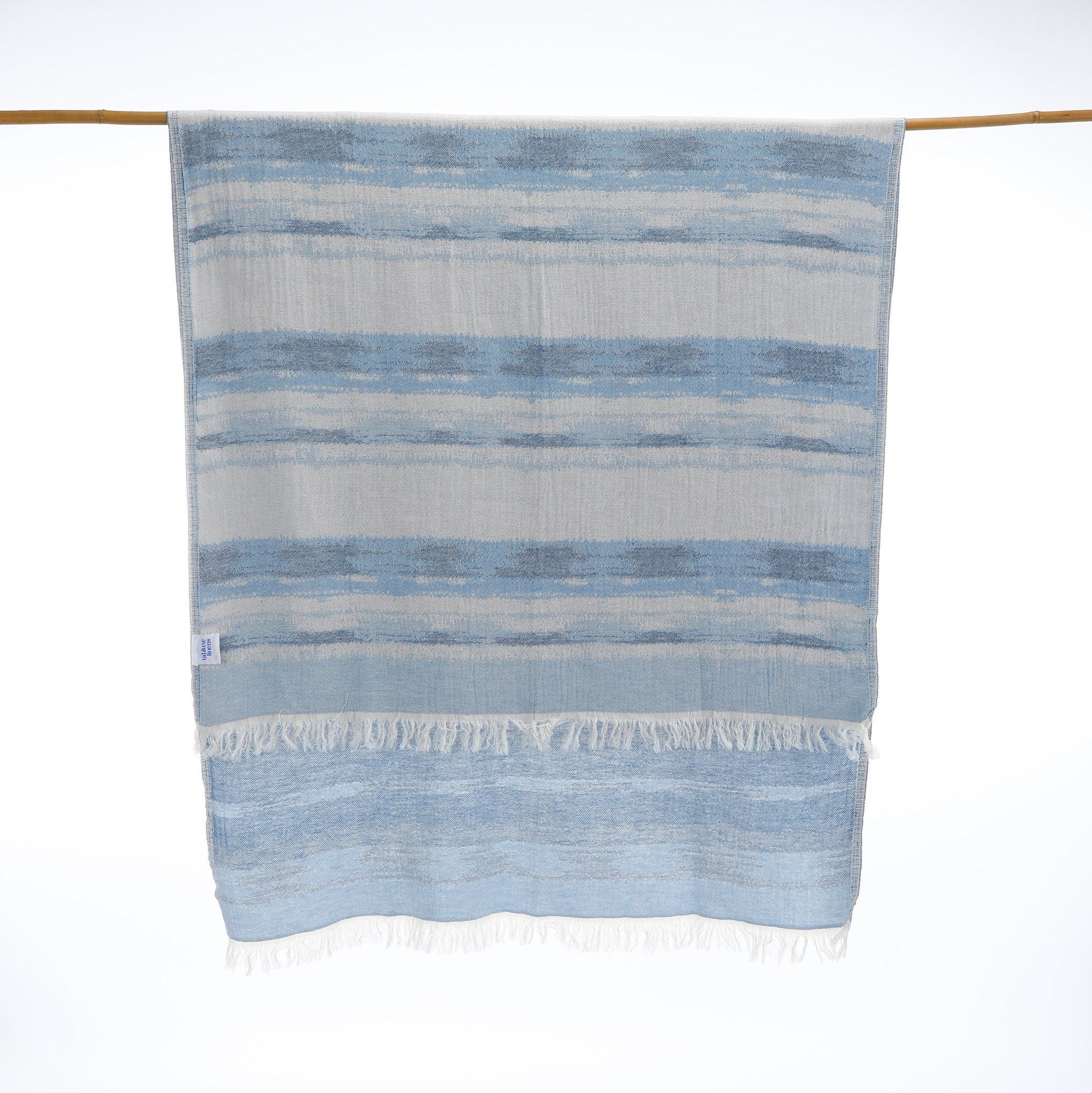 High-quality Turkish towel made from 100% cotton — lightweight, soft, and sand-free for everyday use