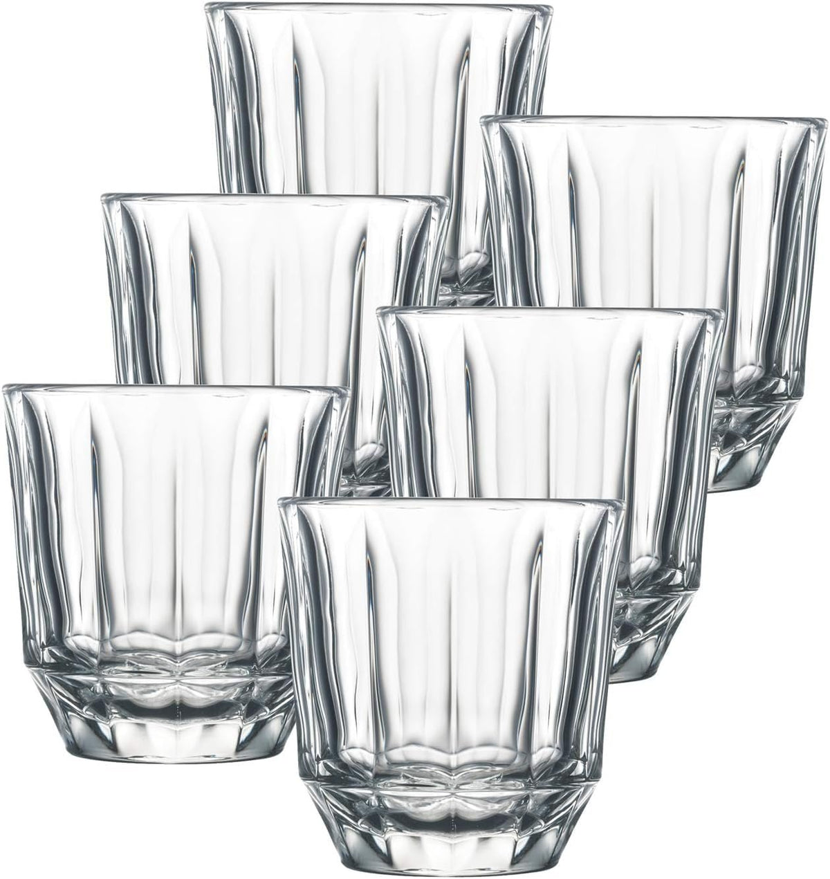 La Rochère City Tumblers | Clear Glass | Set of 6 | 8.5 oz