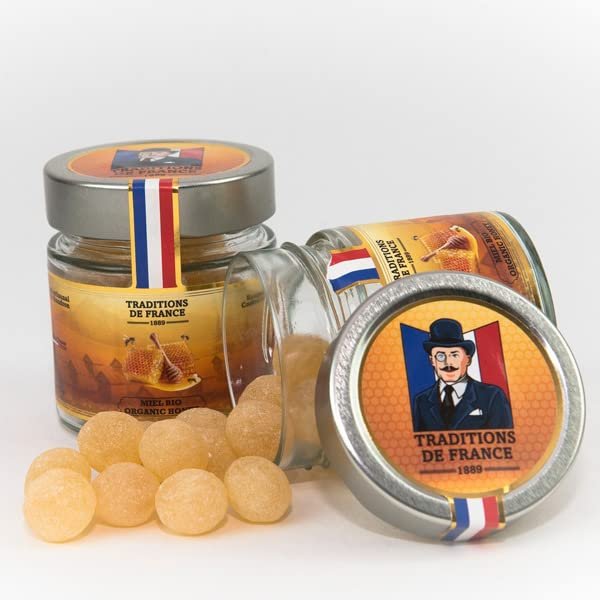 TRADITIONS DE FRANCE French Old Fashioned Hand Made Hard Candy in Gift Jars | Set of 2