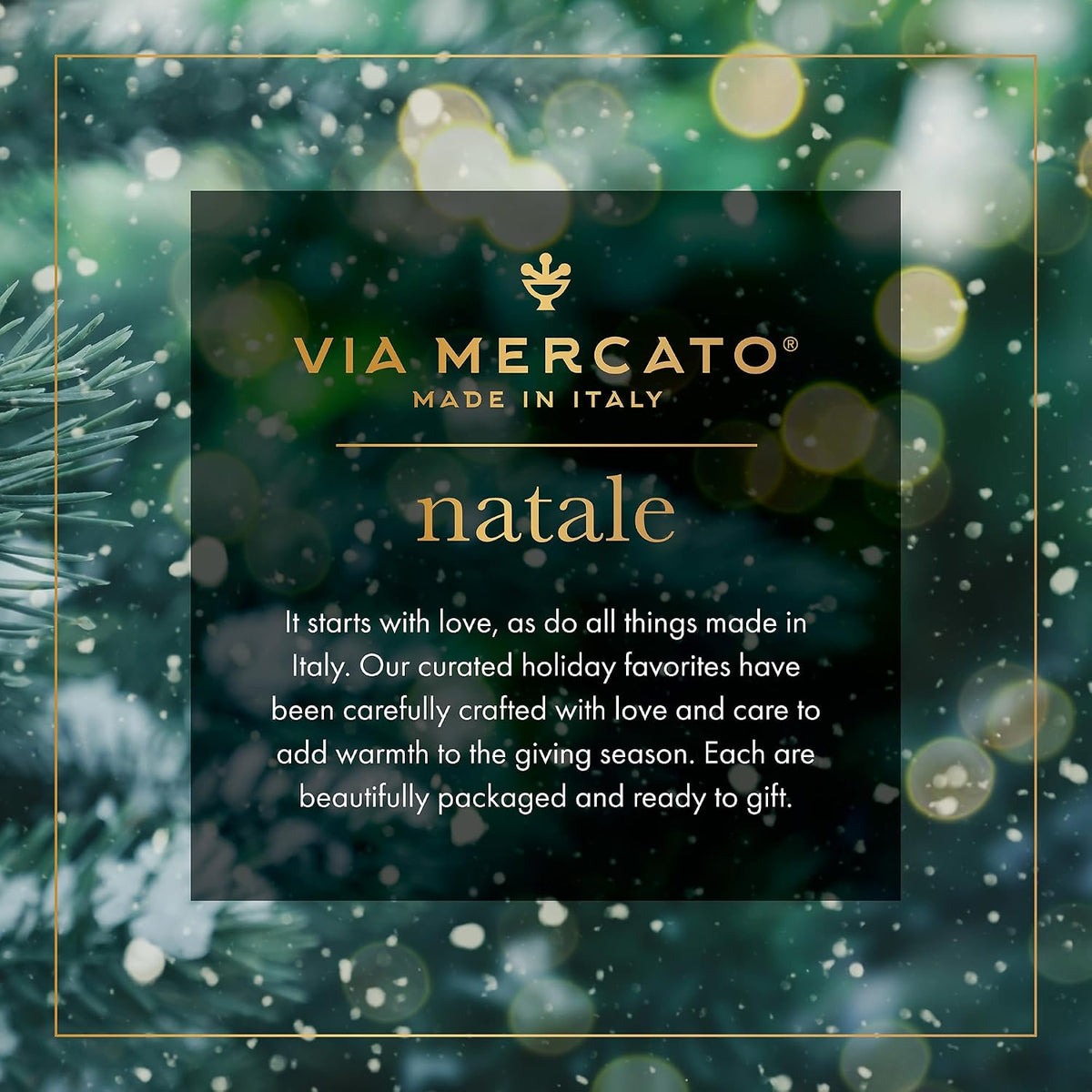 Via Mercato Natale White Spruce Hand Soap & Body Lotion Gift Set