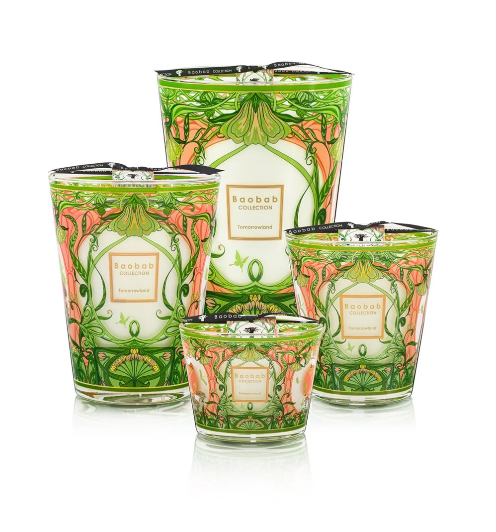 Baobab TOMORROWLAND Luxury Scented 4 Wick Candle | Green Scent (MAX10)