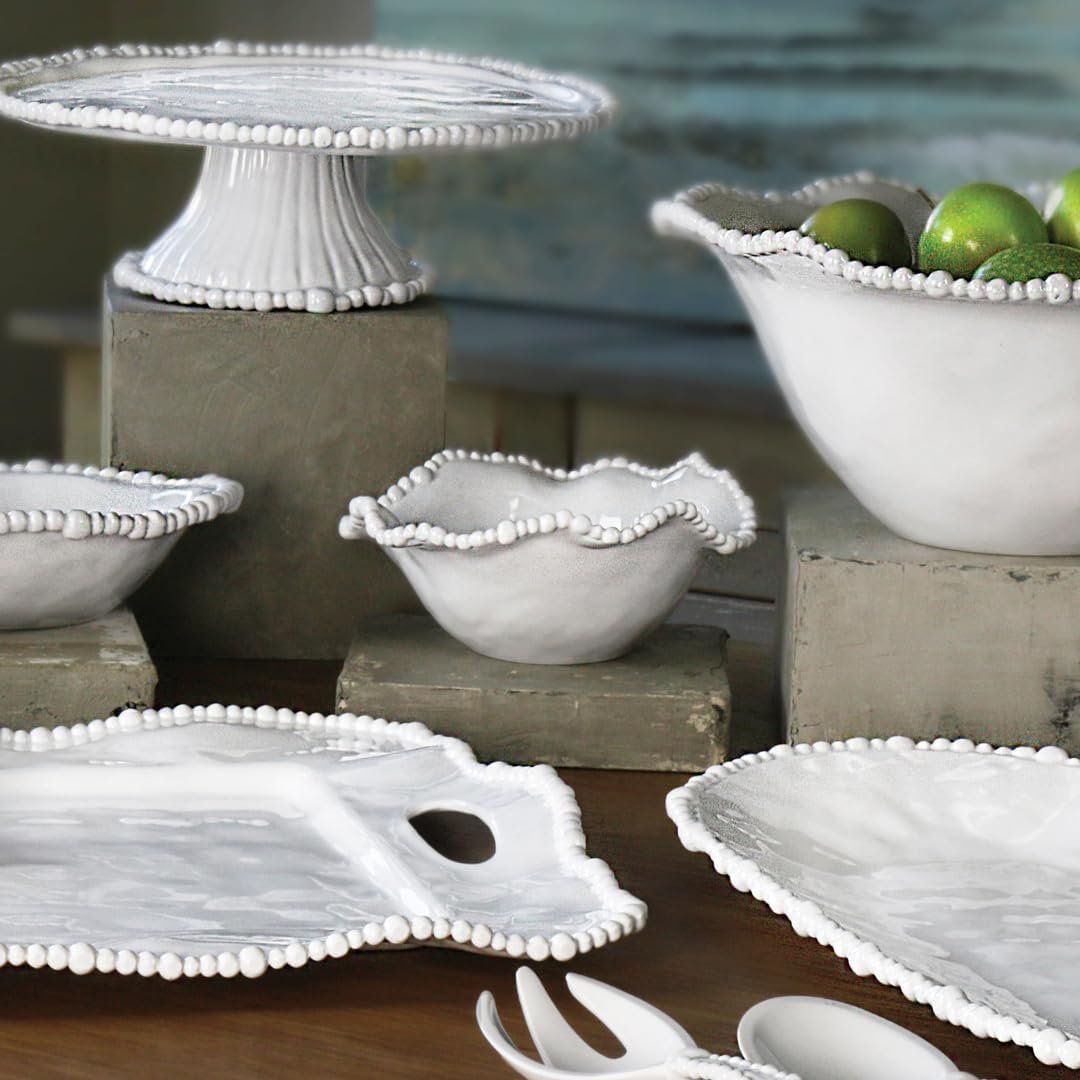 Beatriz Ball VIDA Alegria small sauce bowl white styled on entertaining table with salsa dip