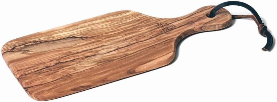 Berard French Olivewood Handcrafted Cutting Board with Handle | 10"