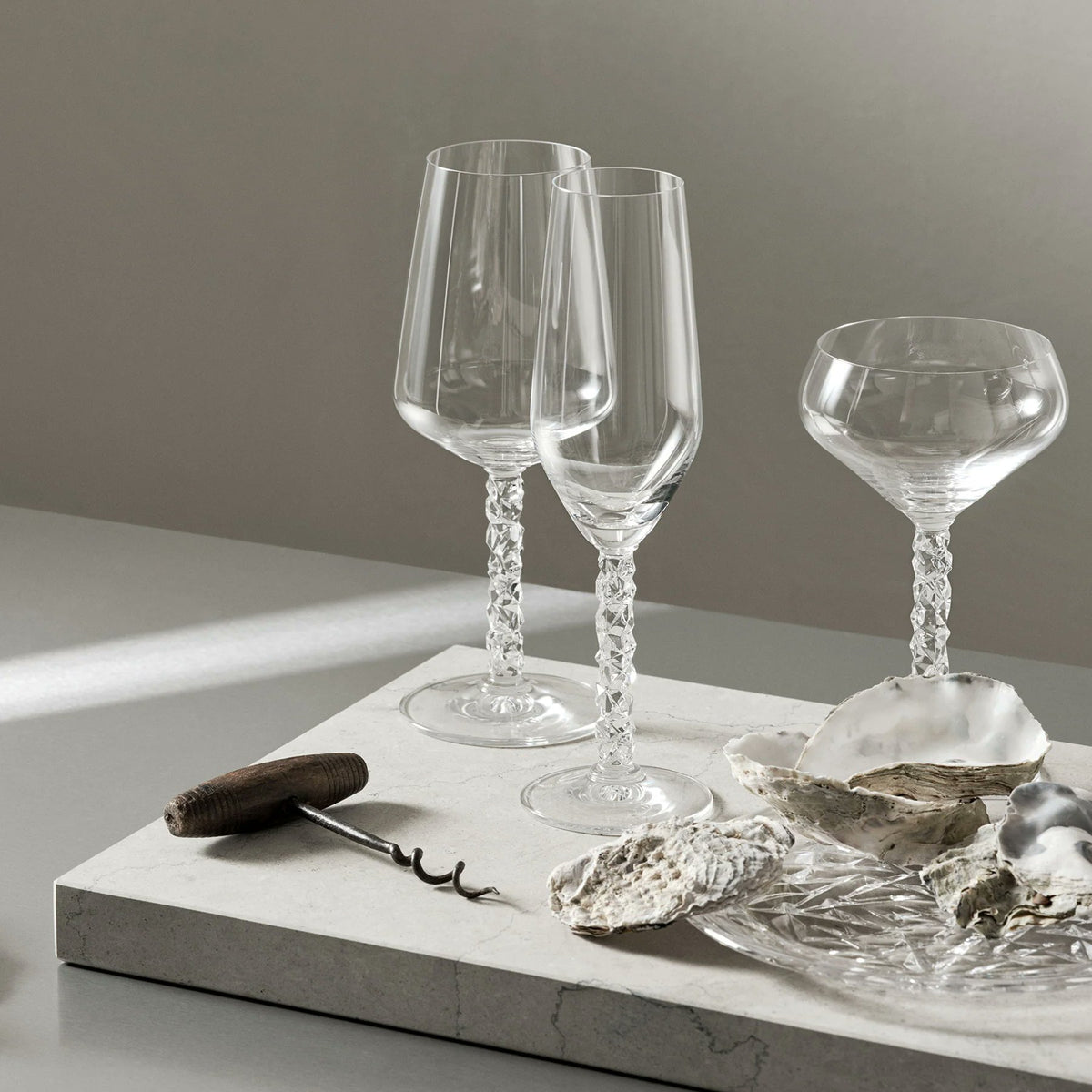 Orrefors Carat Crystal Champagne | 8oz | Set of 4