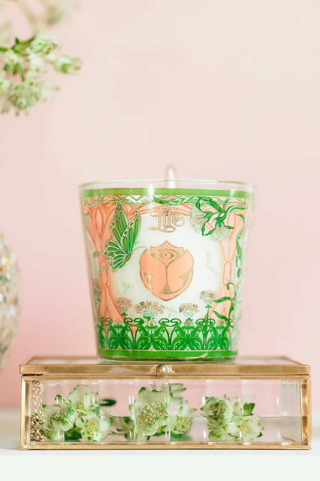 Baobab Tomorrowland My First Baobab Gift Box Green & Flower Candle & Diffuser