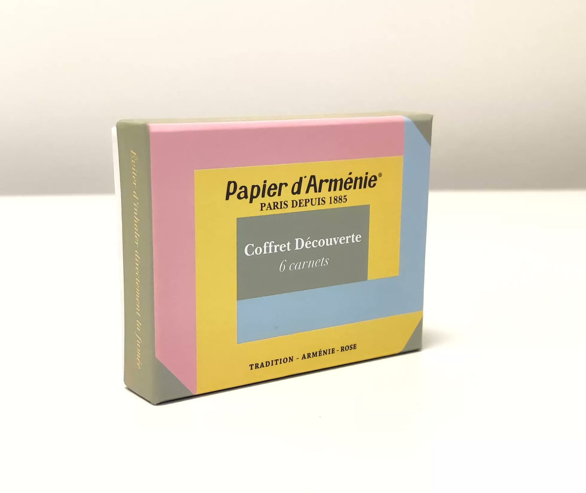 Papier d'Arménie Discovery Set | Scented Burning Paper | 6 Booklets | Tradition, Rose & Arménie