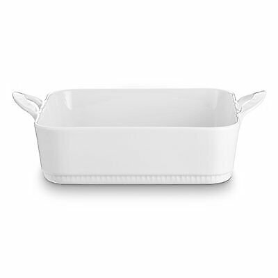 Pillivuyt Toulouse Square Baker 8.5-inches White Porcelain Resistant