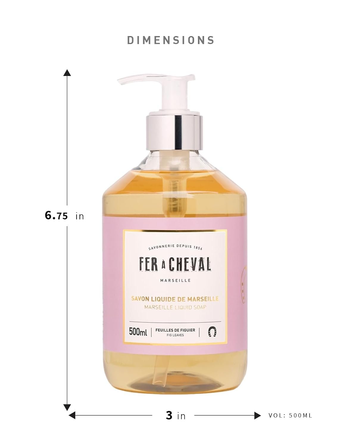 Fer a Cheval Marseille Liquid Soap Natural Vegetable Oil based | 500ml